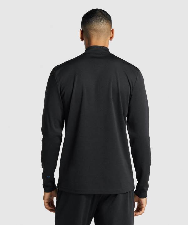 Panske Pulovre Gymshark Arrival 1/4 Zip Čierne | MF2431695